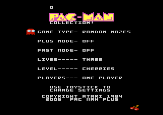 Pac-Man Collection Title Screen